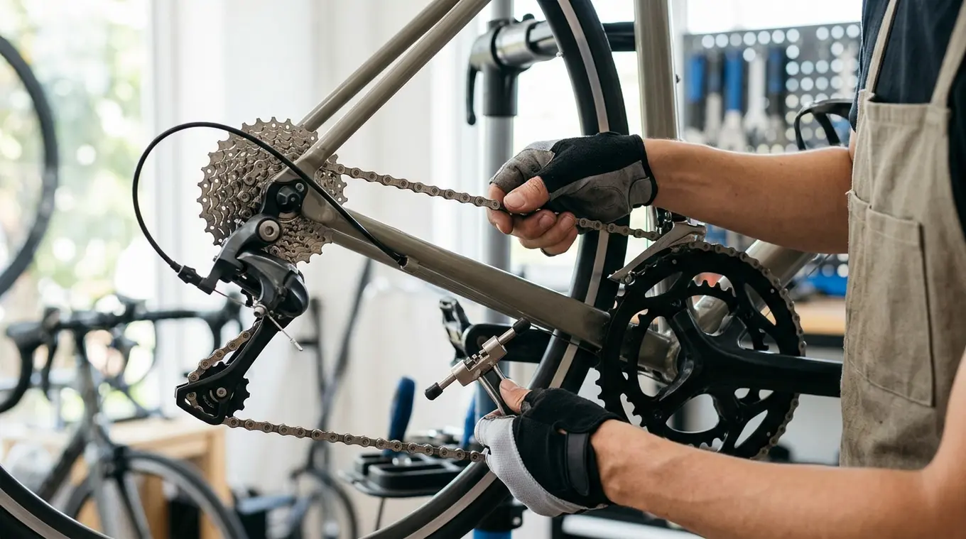 Lengte fietsketting bepalen