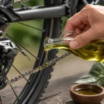 Fietsketting smeren met olijfolie