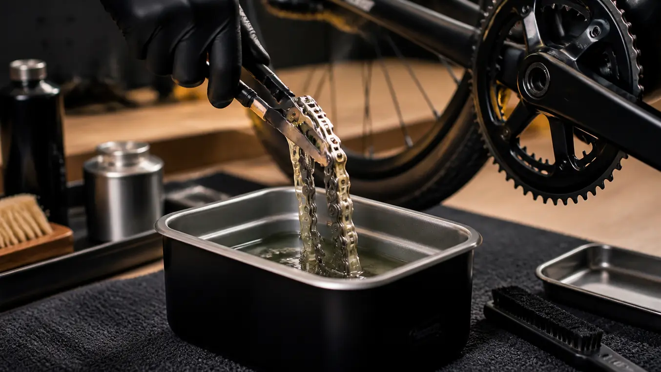 Hot wax fietsketting