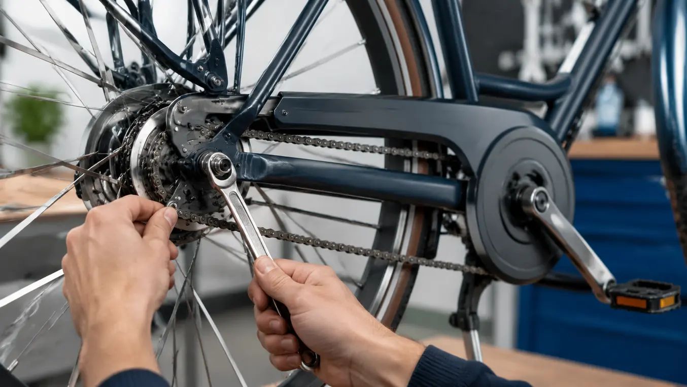 Fietsketting spannen Gazelle