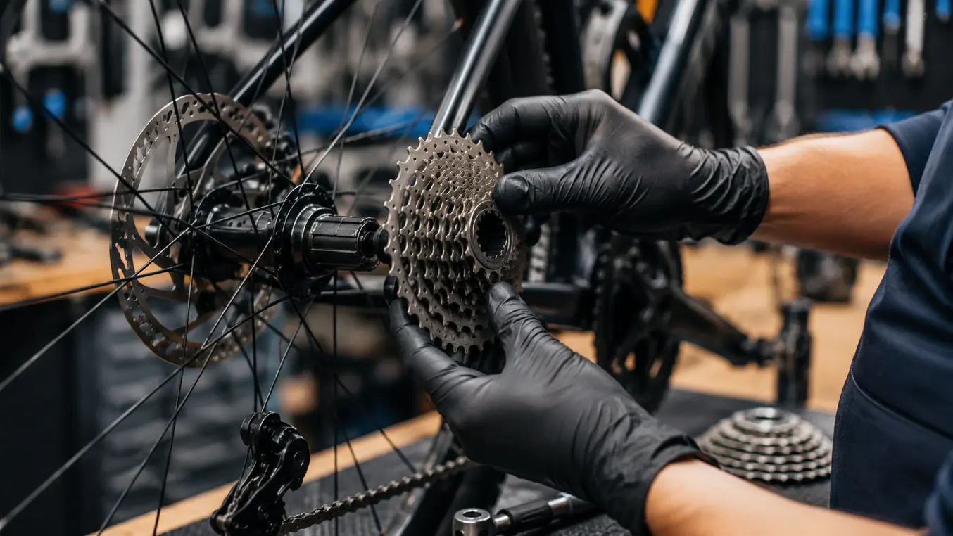 Cassette fiets vervangen