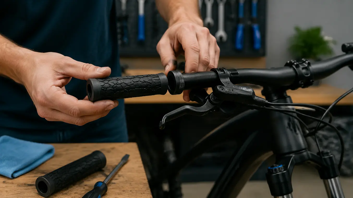 Fiets handvatten vervangen