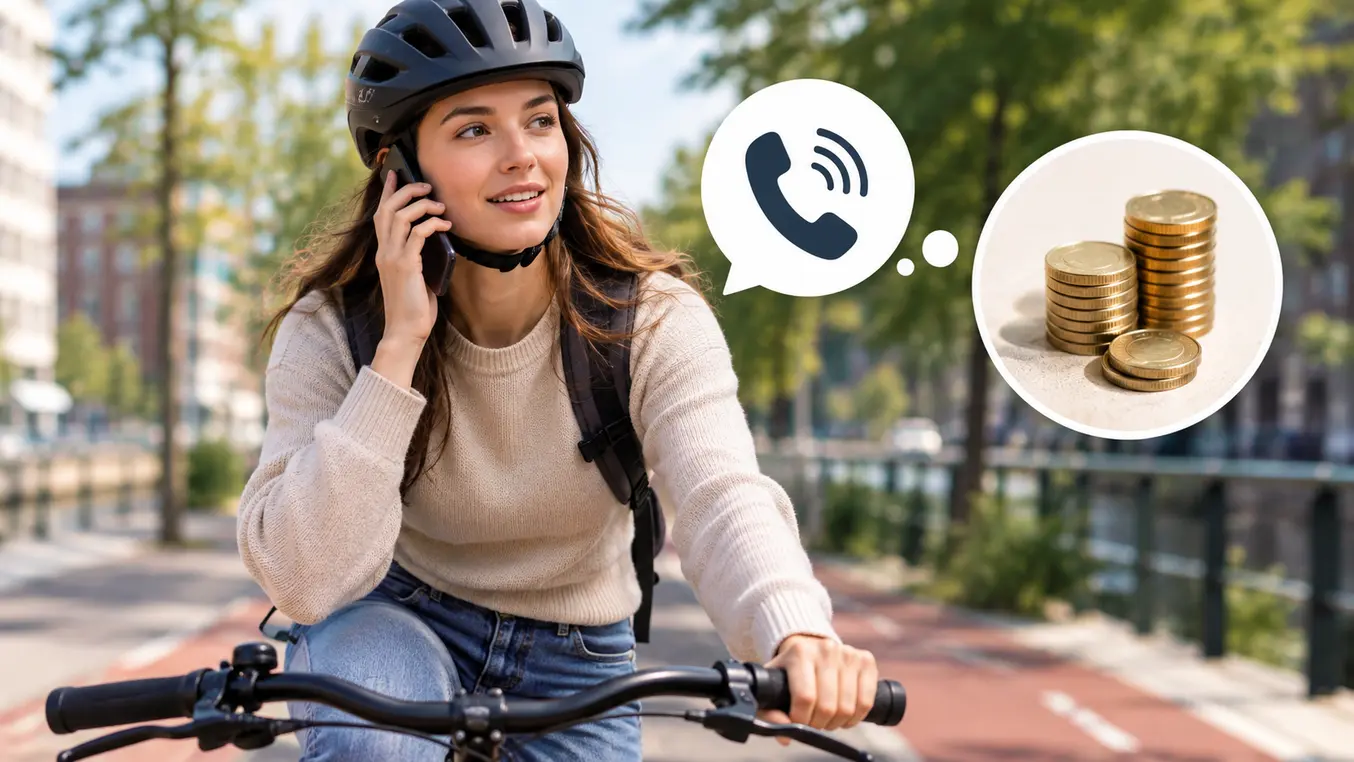 Wat kost bellen op de fiets?
